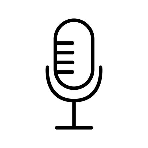 Microphone Icon Vector Illustration