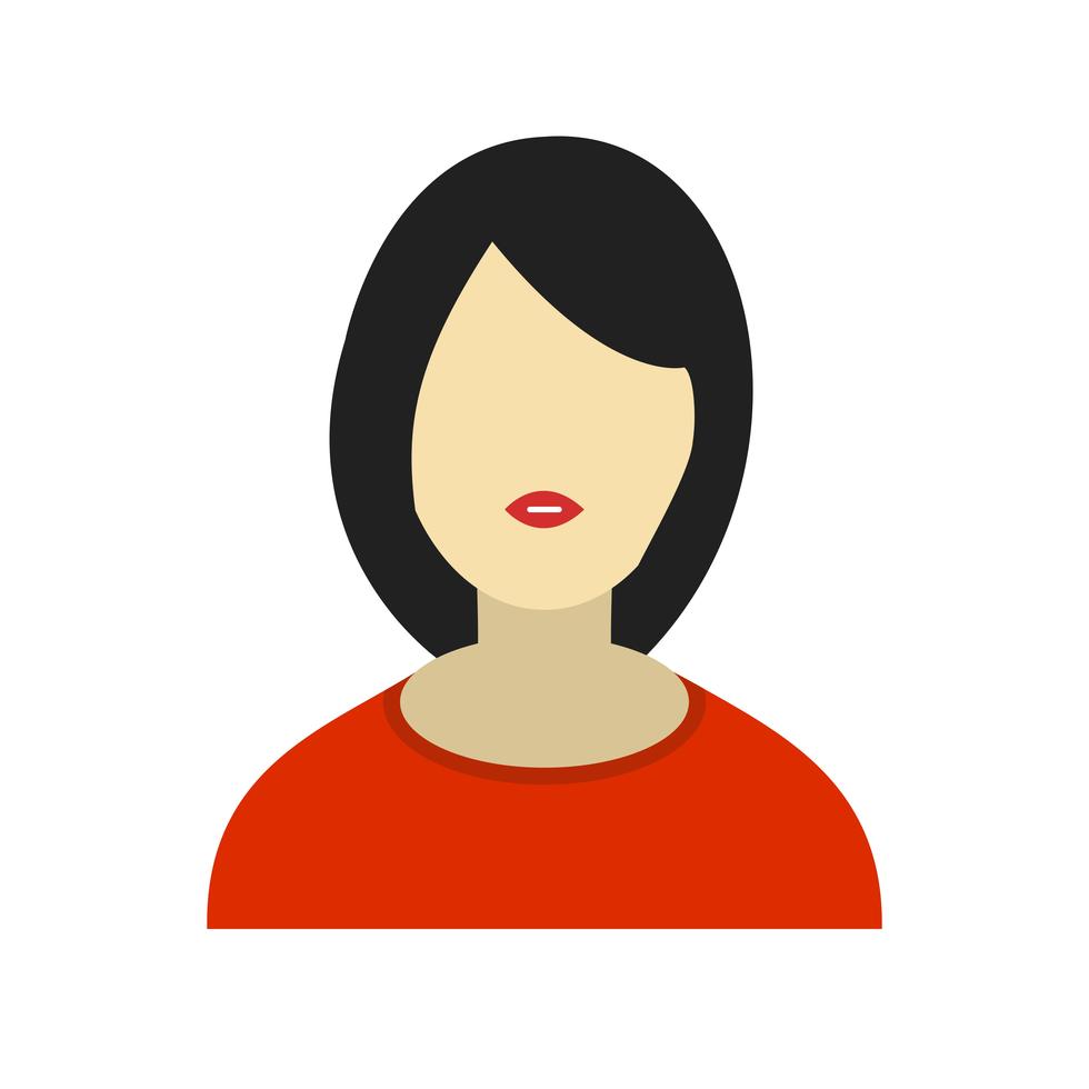 Female Avatar Icon Vector Illustration 422676 Vector Art at Vecteezy