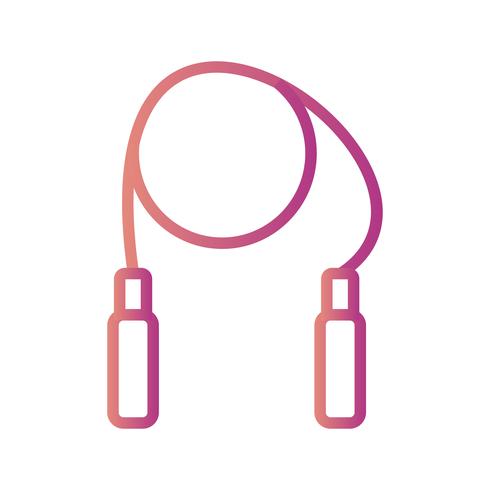 Jumping Rope Icon Vector Illustration