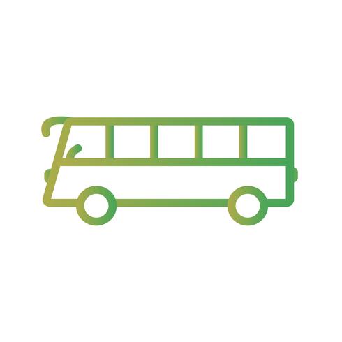 icono de bus vectorial vector