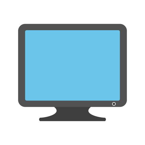 Icono de monitor ilustración vectorial vector