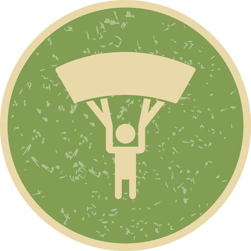 Parachutist Icon Vector Illustration