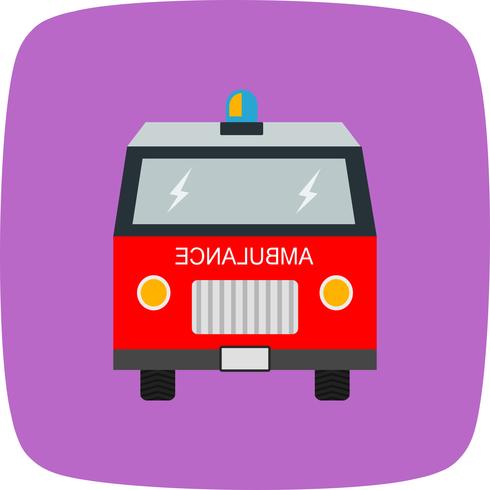 Icono de vector de ambulancia