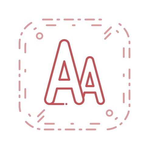 Vector Font Icon