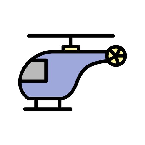 Vector icono de helicóptero