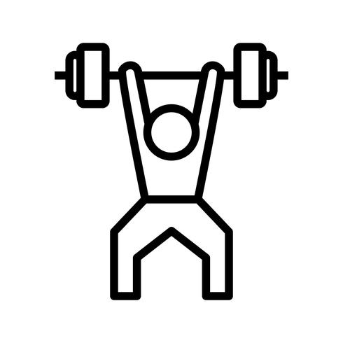 Weightlifting Icon Vector Illustration
