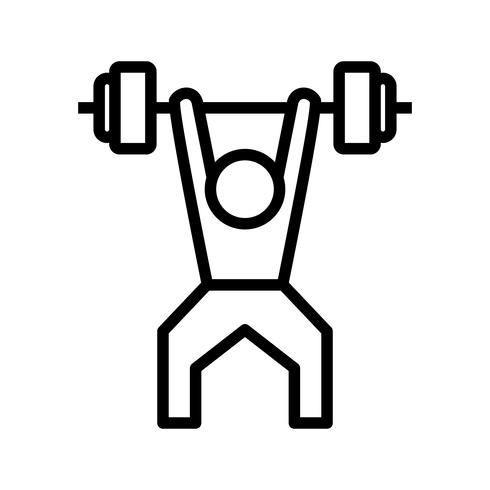 Weightlifting Icon Vector Illustration