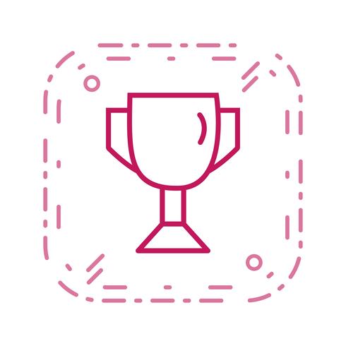 Icono de trofeo de ilustración vectorial vector