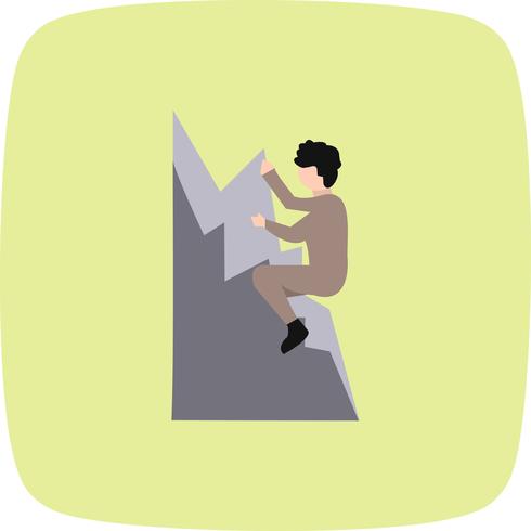 Icono de escalada ilustración vectorial vector