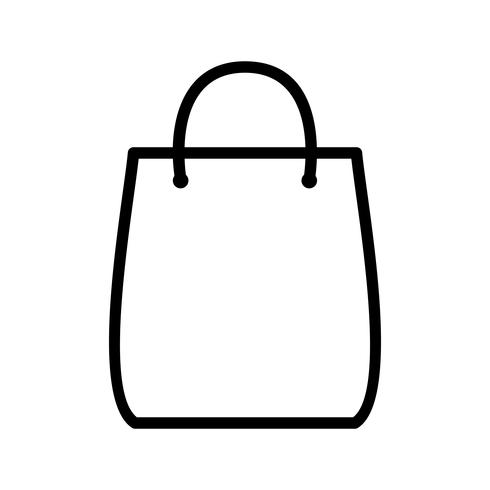 Bolsa de compras icono Vector Illustration