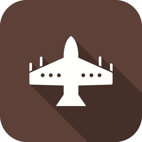 Vector icono de avión de combate