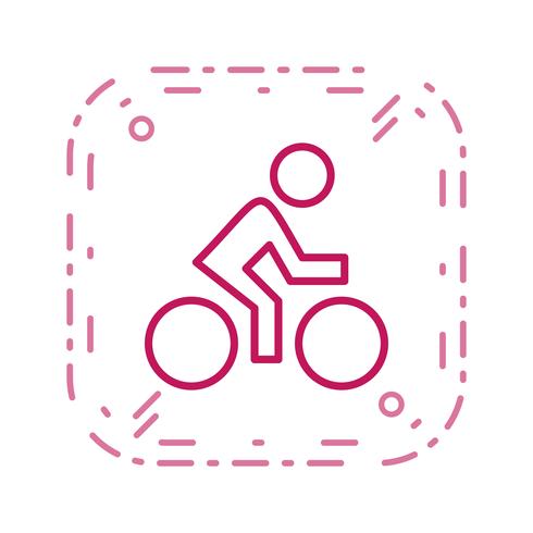 Cyclist Icon Vector Illustration