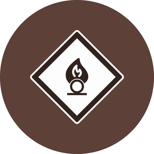Vector Oxidizing agent Road Sign Icon