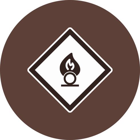 Vector Oxidizing agent Road Sign Icon