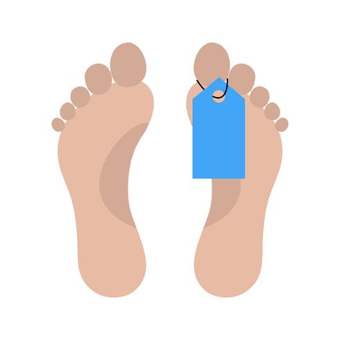 Vector Toe Tag Icon