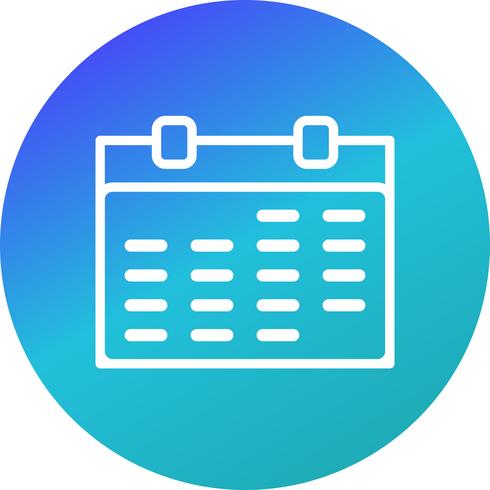 Vector icono de calendario