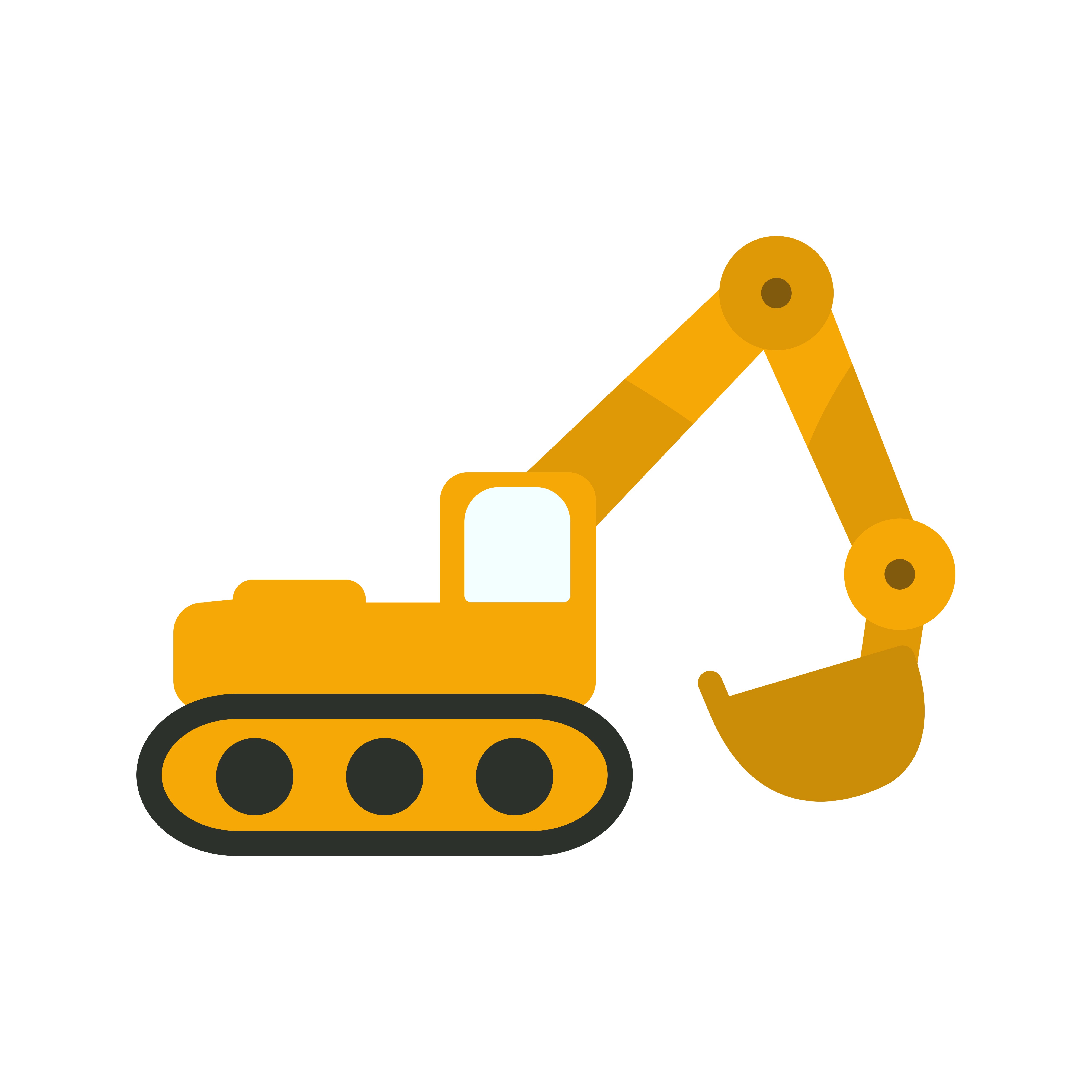 Excavator Clip Art Logo