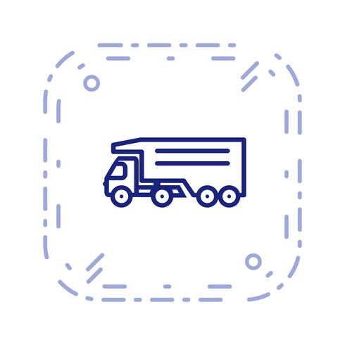 Icono de camión volquete vector