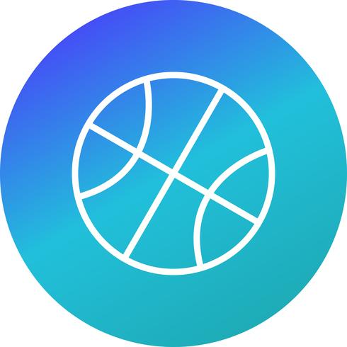 Icono de baloncesto Vector ilustración