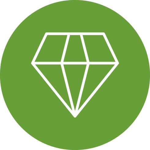 Vector icono de diamante