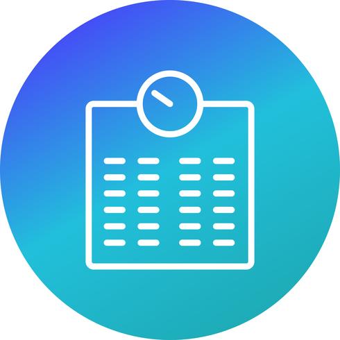 Vector Weighting Machine Icon