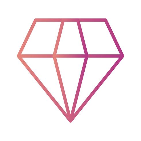 Vector icono de diamante