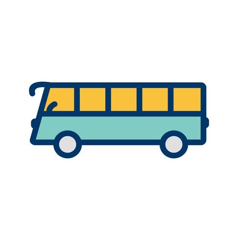 icono de bus vectorial vector