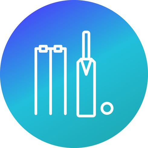 Icono de Cricket ilustración vectorial vector