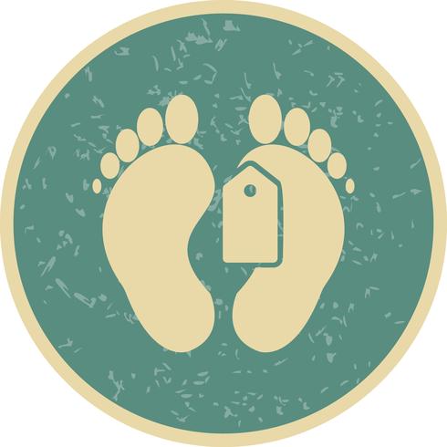 Vector Toe Tag Icon