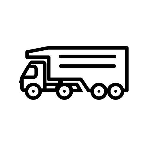 Vector Tipper Truck Icon