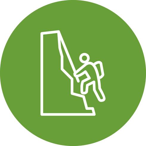 Icono de escalada ilustración vectorial vector