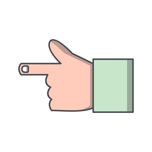 Icono de mano ilustración vectorial vector