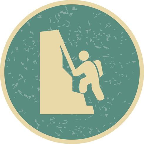 Icono de escalada ilustración vectorial vector