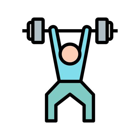 Weightlifting Icon Vector Illustration