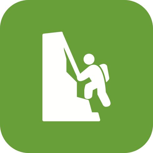 Icono de escalada ilustración vectorial vector