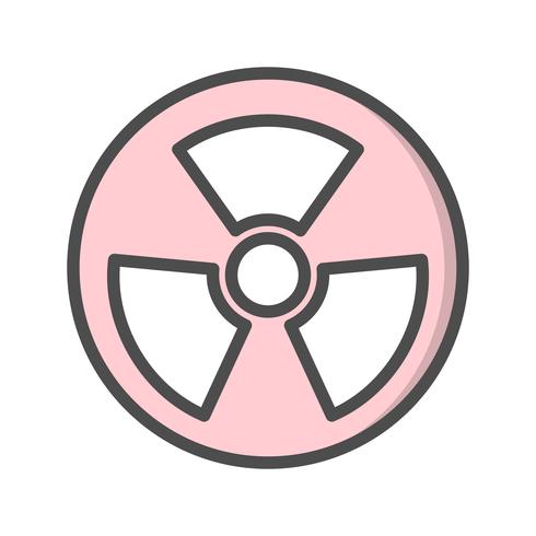 Vector Radio Active Road Sign Icon