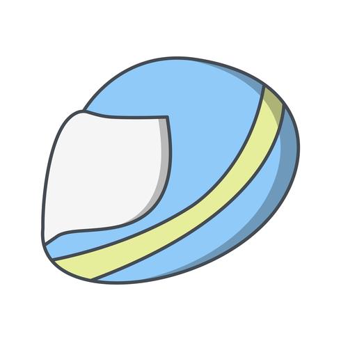 Icono de casco de carreras ilustración vectorial vector