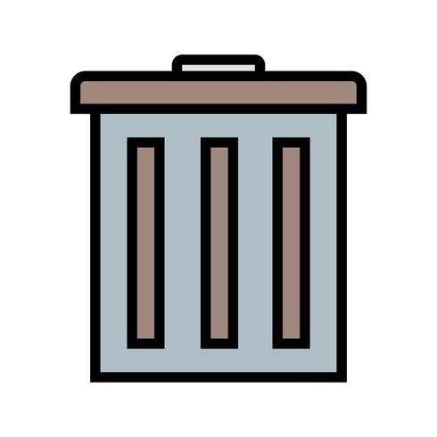 Vector icono de basura