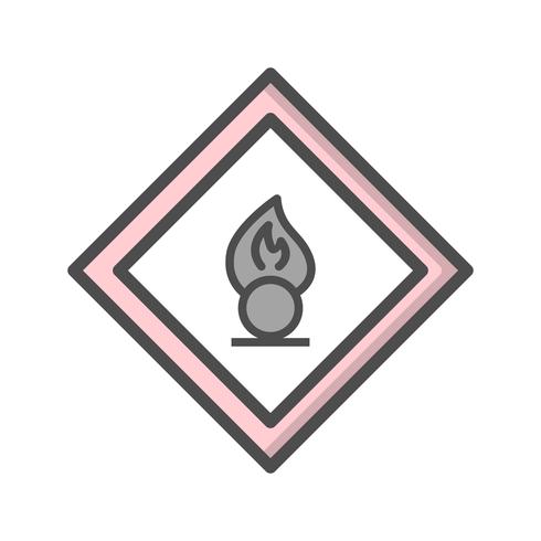 Vector Oxidizing agent Road Sign Icon