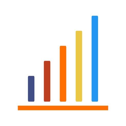 Icono de estadísticas vectoriales vector