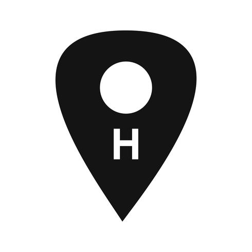 Vector Hospital Location Icon