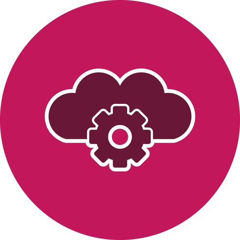 Vector Cloud Settings Icon