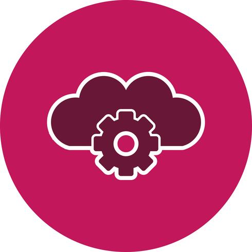 Vector Cloud Settings Icon