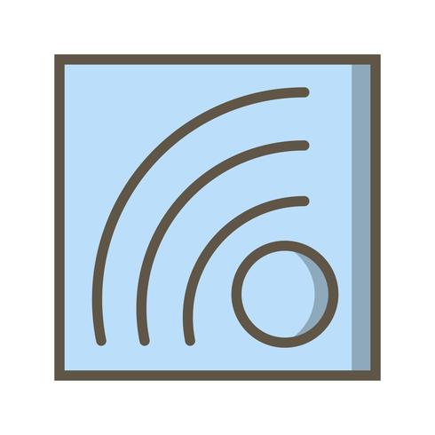 icono de vector rss feed