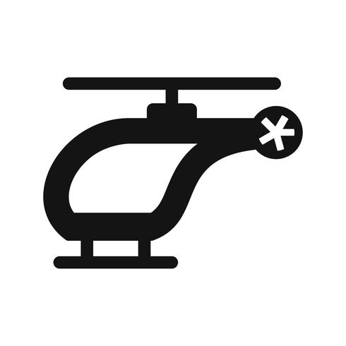 Vector icono de helicóptero