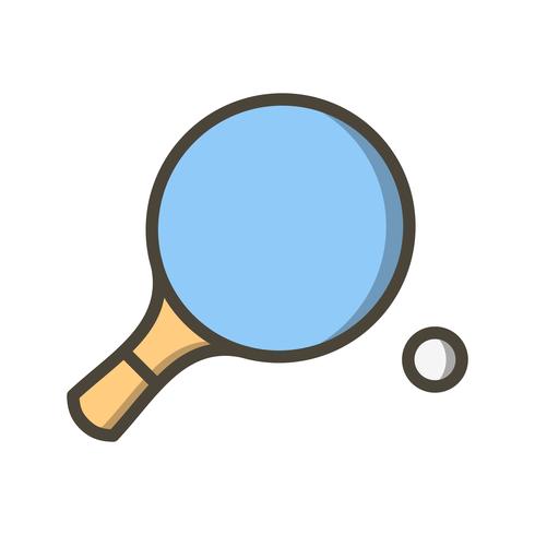 Icono de ping pong ilustración vectorial vector