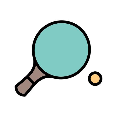 Icono de ping pong ilustración vectorial vector