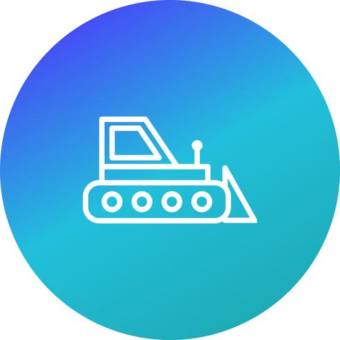 icono de vector bulldozer