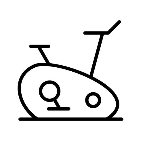 Ilustración de Vector de icono de bicicleta de ejercicio