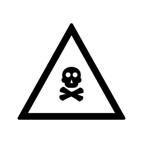 Vector Poison Gas Road Sign Icon
